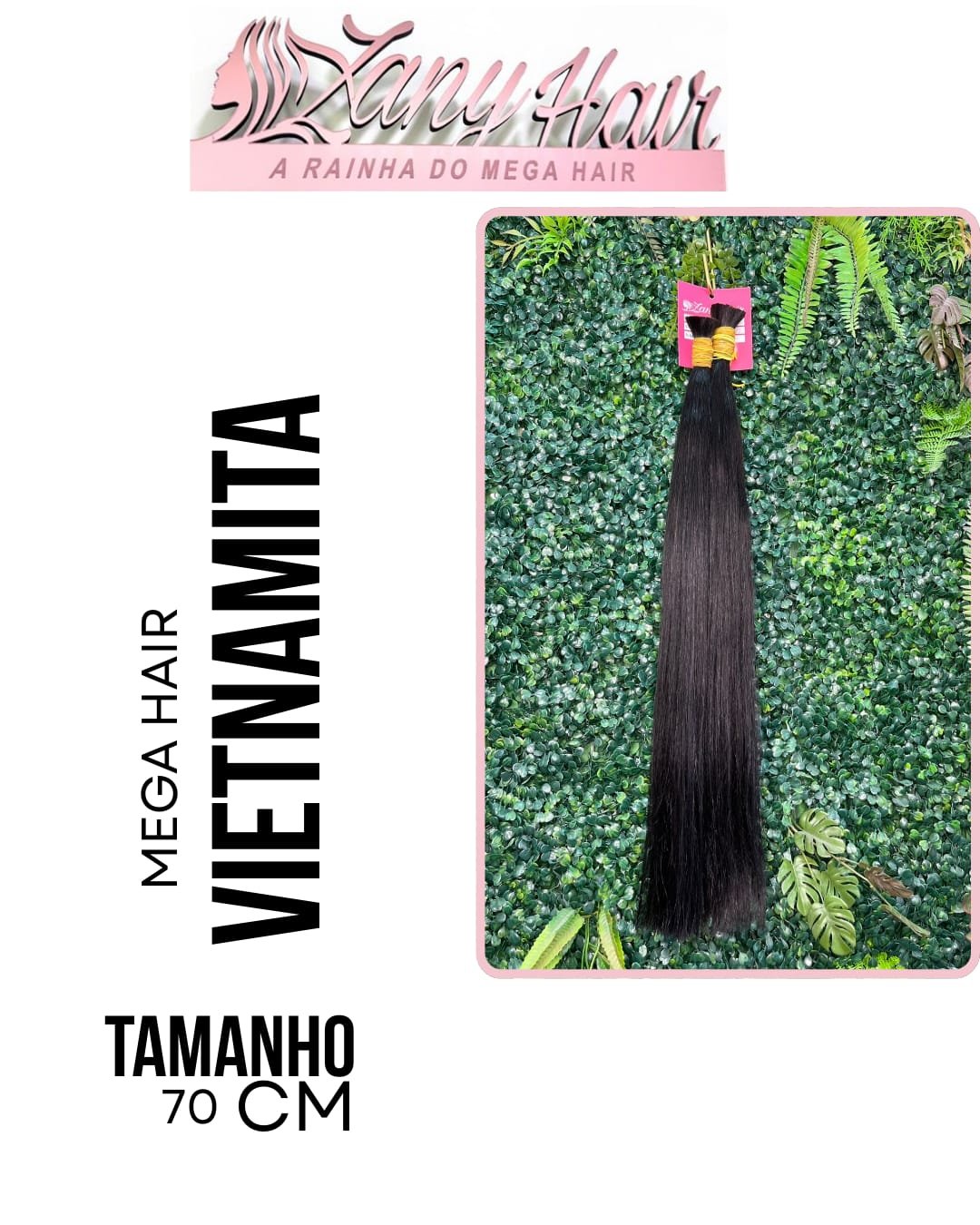 Mega Hair Cabelo Humano Vietnamita 70cm