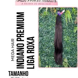Mega Hair Cabelo Humano Indiano Liga  75-80cm 100 gramas