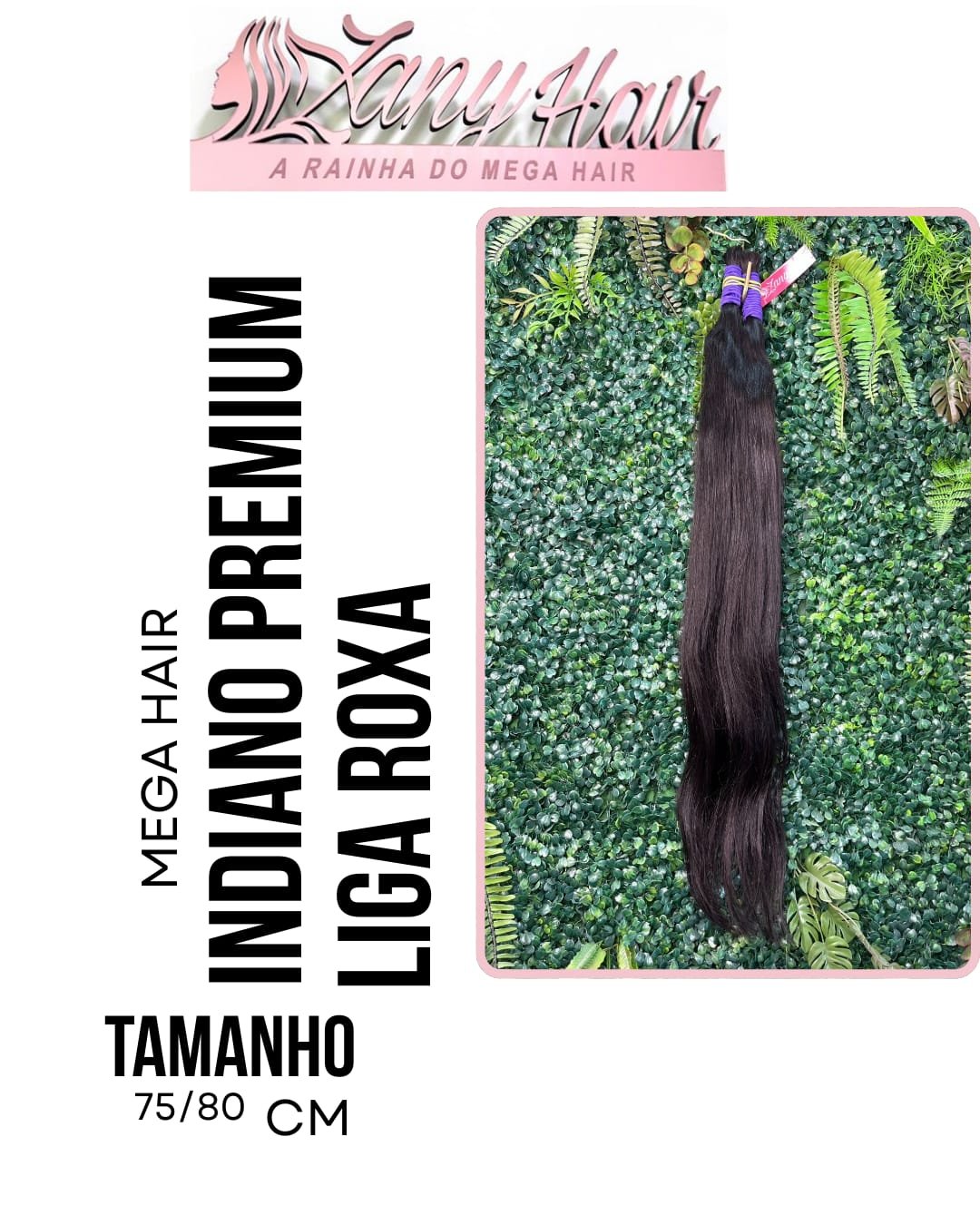 Mega Hair Cabelo Humano Indiano Liga  75-80cm 100 gramas
